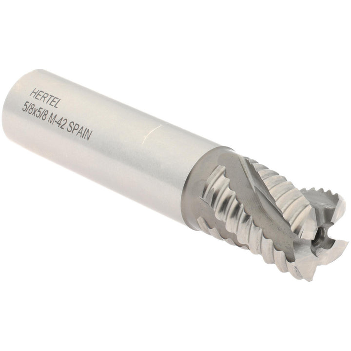 0.6250" 4-Flute Cobalt Single End Mill - Hertel 91192443