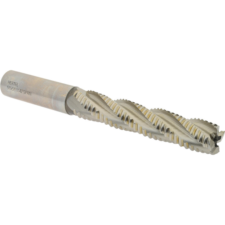 0.6250" 4-Flute Cobalt Single End Mill - Hertel 91192450