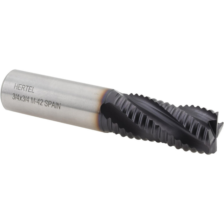 0.75" 4-Flute Cobalt Roughing End Mill, TiAlN - Hertel 91192658