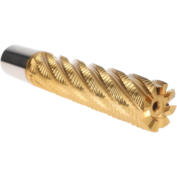 2.0000" 8-Flute Cobalt Single End Mill, TiN - Hertel 91192823