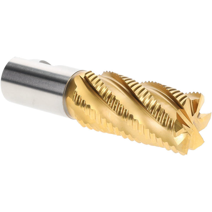 1.5000" 6-Flute Cobalt Single End Mill, TiN - Hertel 91192955