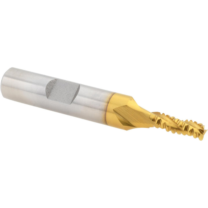 0.1875" 3-Flute Cobalt Roughing End Mill, TiN - Hertel 91193110
