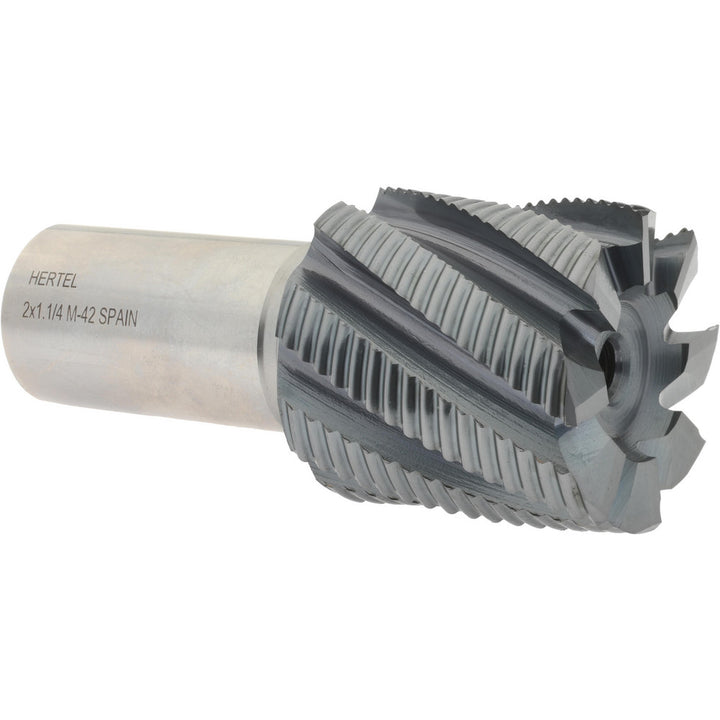2.0000" 8-Flute Cobalt Single End Mill, TiCN - Hertel 91196501