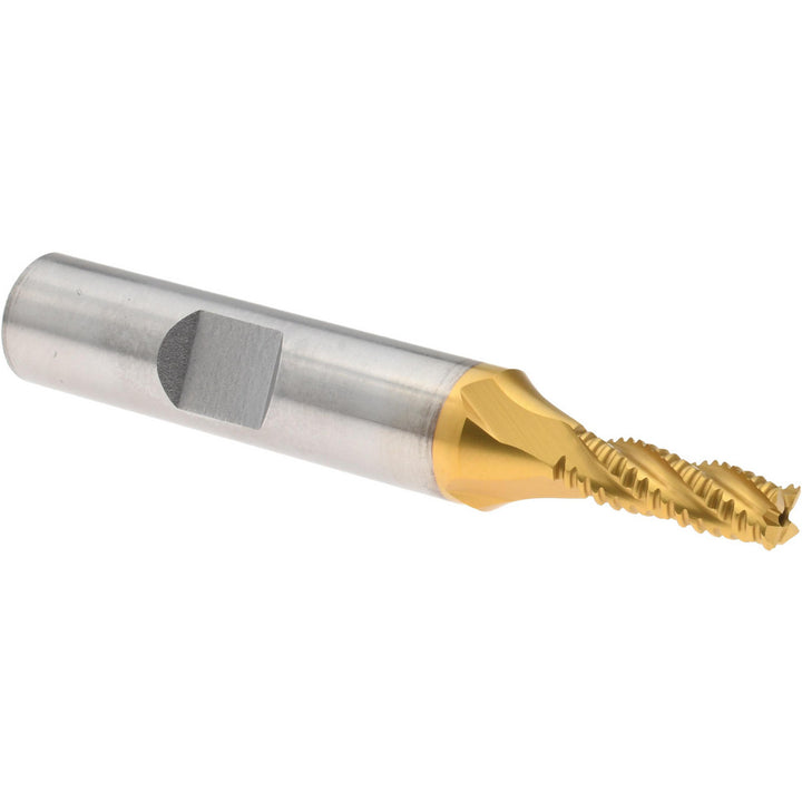 0.1875" 4-Flute Cobalt Roughing End Mill, TiN - Hertel 91196840