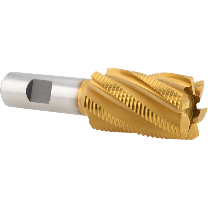1.25" 6-Flute Cobalt Roughing End Mill, TiN - Hertel 91196899