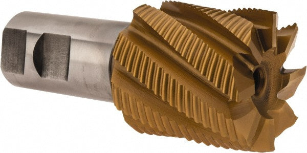 2.0000" 8-Flute Cobalt Single End Mill, TiN - Hertel 91196949