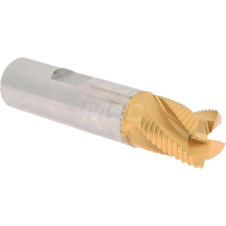 0.6250" 4-Flute Cobalt Single End Mill, TiN - Hertel 91197053