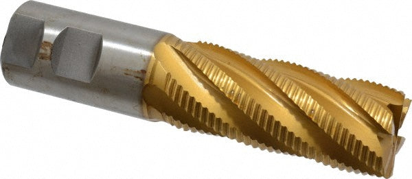 1.2500" 6-Flute Cobalt Single End Mill, TiN - Hertel 91197103
