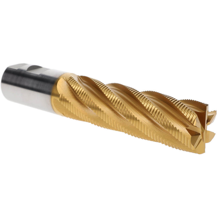 1.2500" 6-Flute Cobalt Single End Mill, TiN - Hertel 91197111