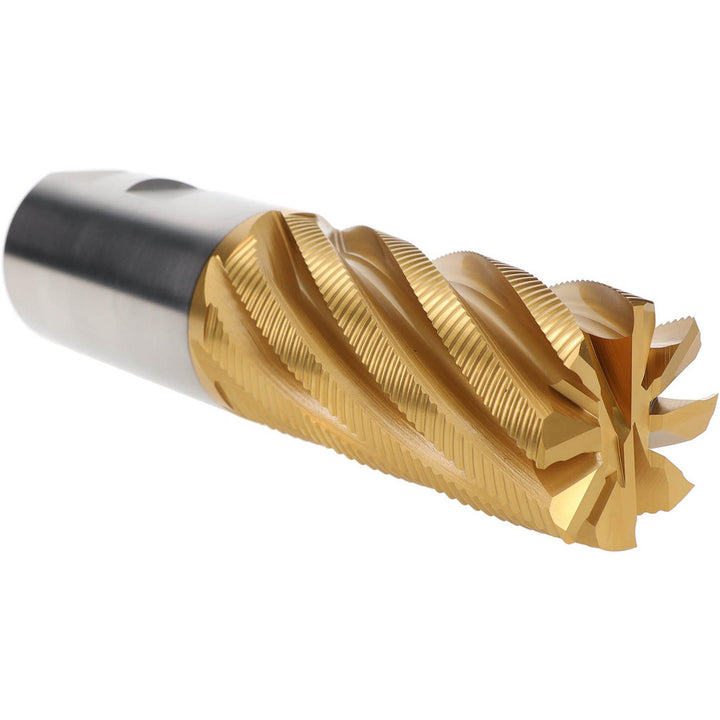 2.0000" 8-Flute Cobalt Single End Mill, TiN - Hertel 91197137