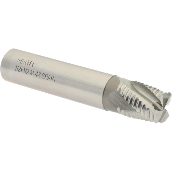0.5000" 4-Flute Cobalt Single End Mill - Hertel 91197368
