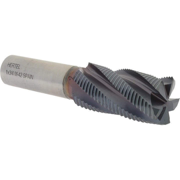 1.0000" 5-Flute Cobalt Square End Mill, TiCN - Hertel 91197483