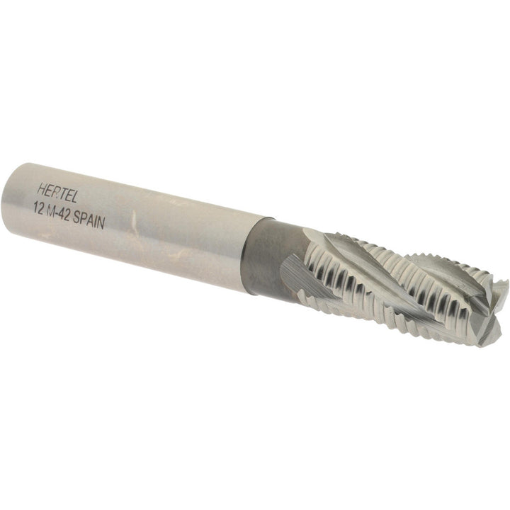 0.4724" 4-Flute Cobalt Single End Mill - Hertel 91197566