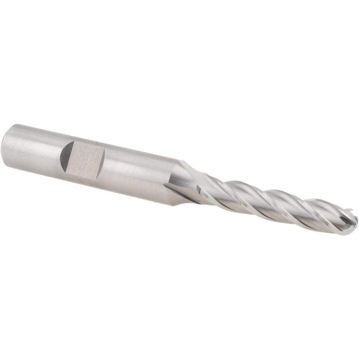 1/4" 4-Flute High Speed Steel Ball End Mill - Hertel GG021016