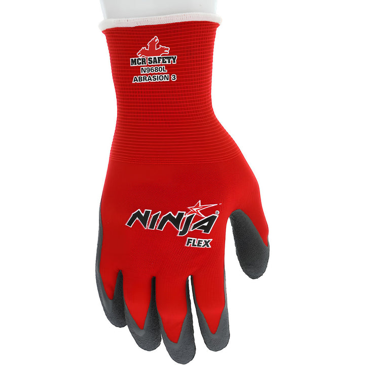 Red; Gray General Purpose Gloves - MCR Safety N9680M