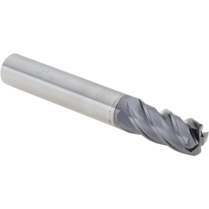 0.3937" 4-Flute Solid Carbide Corner Radius End Mill, AlTiN - SGS 46459