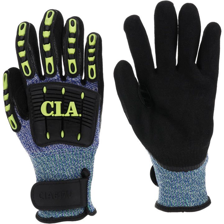 Medium Black; Blue; White Tuffalene UHMWPE Cut-Resistant Gloves - Global Glove & Safety Mfg. CIA617V-8(M)