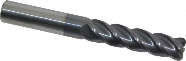 1/2" 4-Flute Solid Carbide Corner Radius End Mill, AlTiN - Accupro 12183104