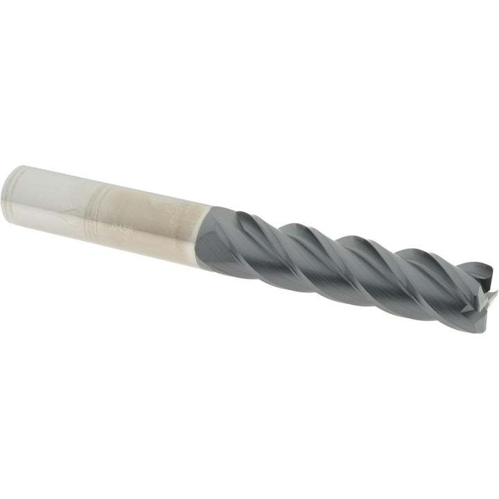 3/4" 4-Flute Solid Carbide Corner Radius End Mill, AlTiN - Accupro 12183387