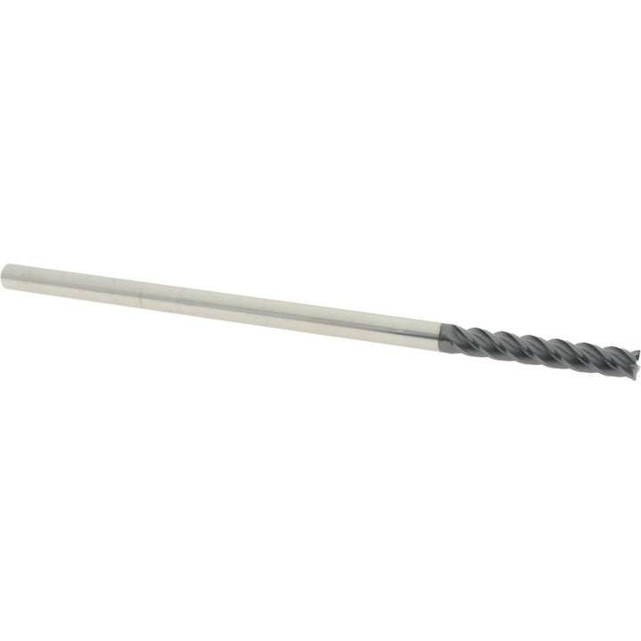 1/4" 4-Flute Solid Carbide Corner Radius End Mill, AlTiN - Accupro 12183653
