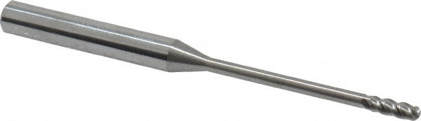 0.1181" 4-Flute Solid Carbide Ball End Mill - Accupro 12177237