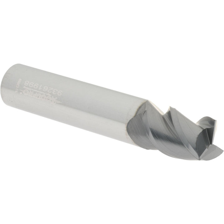3/8" 3-Flute Solid Carbide Square End Mill, AlTiN - Accupro 95168416