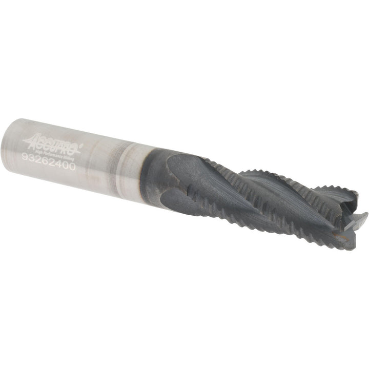 0.375" 4-Flute Solid Carbide Roughing End Mill, TiCN - Accupro 2500020