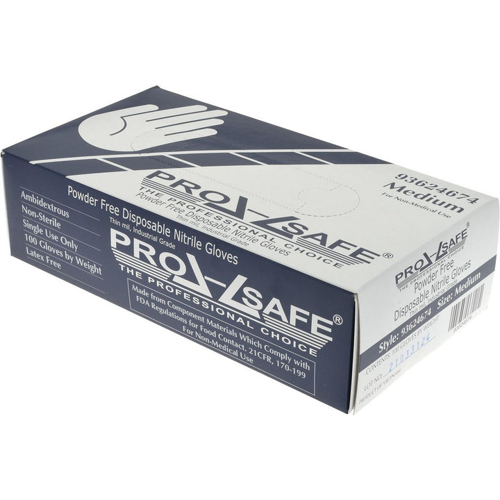 Blue Nitrile Gloves - PRO-SAFE GL06-3MPFM