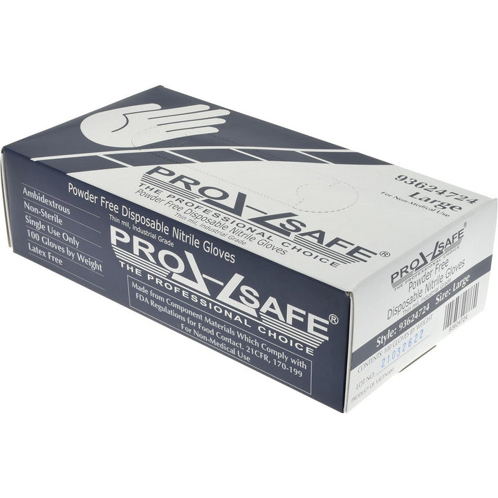 Blue Nitrile Gloves - PRO-SAFE GL06-3MPFL