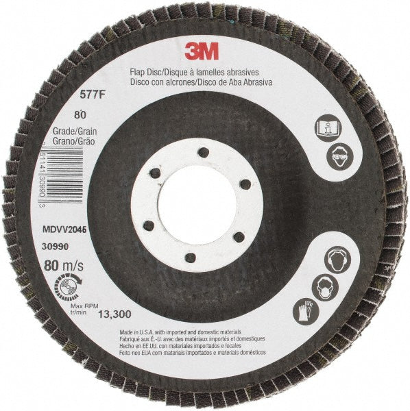 4-1/2" 80-Grit Zirconia Alumina Disc - 3M 7000119474