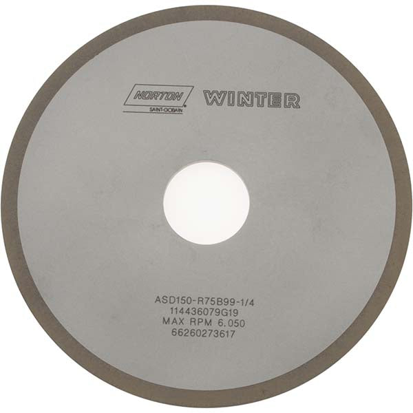 6 x 1/8" 150-Grit Diamond Grinding & Cutoff Wheel - Norton 66260273617