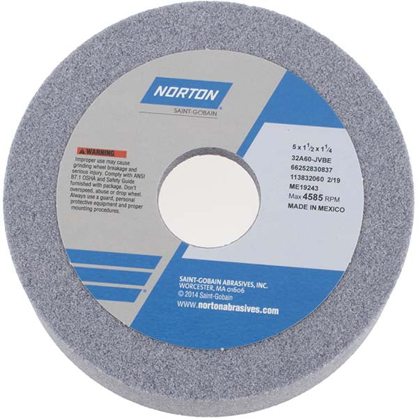 5 x 3/8" 60-Grit Aluminum Oxide Grinding & Cutoff Wheel - Norton 66252830837
