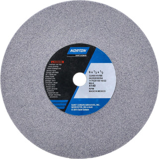 6 x 1/2" 60-Grit Aluminum Oxide Grinding & Cutoff Wheel - Norton 66252836394