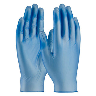 Blue Vinyl Gloves - PIP 64-V77BPF/L