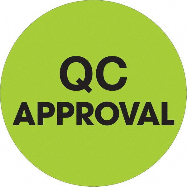 QC Approval Label - Tape Logic DL1255
