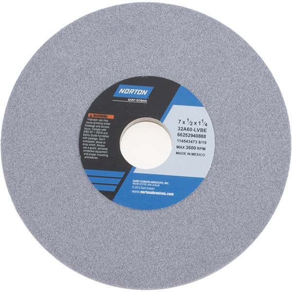7 x 1/2" 60-Grit Aluminum Oxide Grinding & Cutoff Wheel - Norton 66252940888