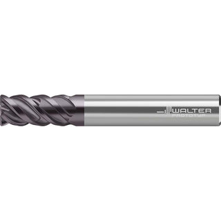 1/2in" 4-Flute Solid Carbide Corner Radius End Mill, TiAlN - Walter-Prototyp 7810031