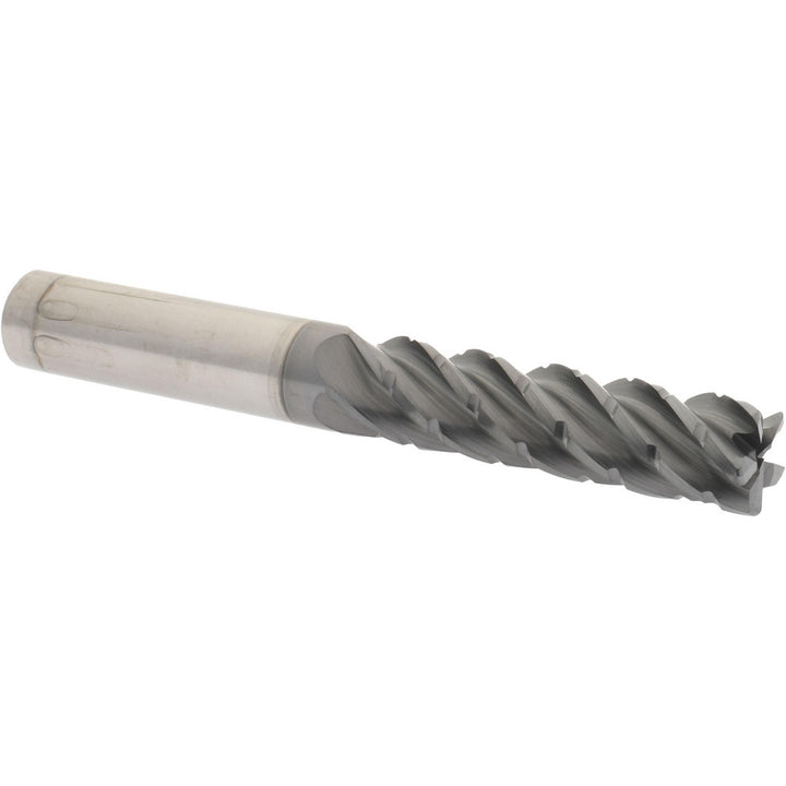 3/8" 5-Flute Solid Carbide Corner Radius End Mill, AlCrTiN - Accupro 95169980