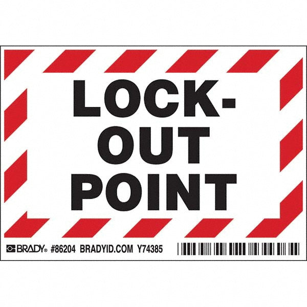 Lockout Point Label - Brady 86204