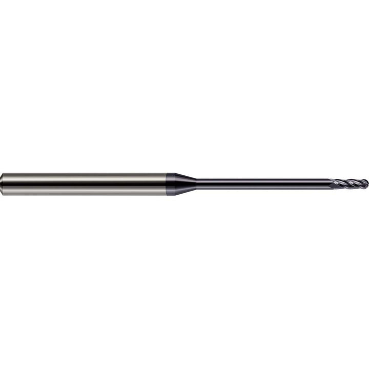 1/16" 4-Flute Solid Carbide Ball End Mill, AlTiN - Harvey Tool 861262-C3
