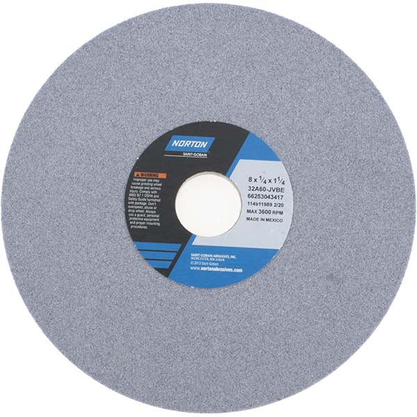 8 x 1/4" 60-Grit Aluminum Oxide Grinding & Cutoff Wheel - Norton 66253043417