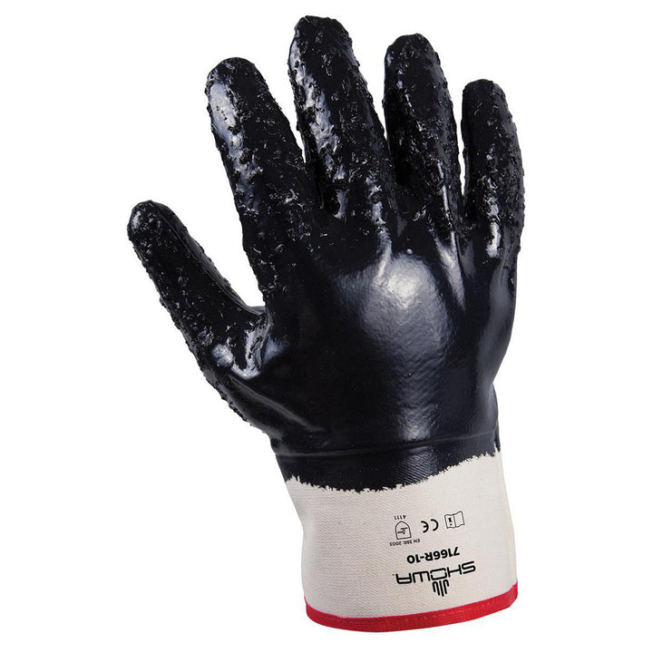 Large Blue Cotton Abrasion Resistant Gloves - SHOWA 7166R-10