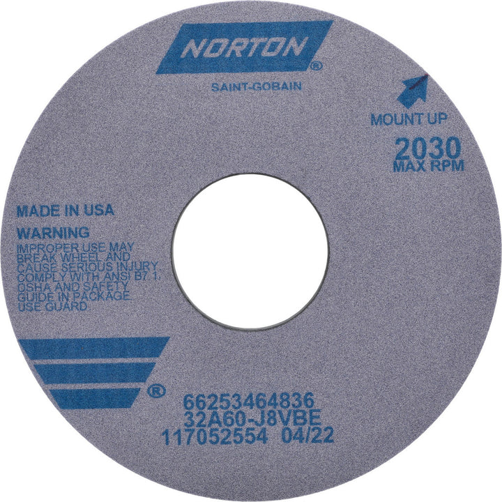 16 x 1" 60-Grit Aluminum Oxide Grinding & Cutoff Wheel - Norton 66253464836