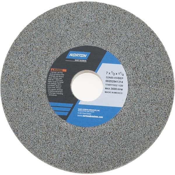 7 x 1/2" 60-Grit Aluminum Oxide Grinding & Cutoff Wheel - Norton 66252941314