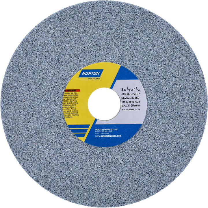 8 x 1/2" 46-Grit Ceramic Grinding & Cutoff Wheel - Norton 66253043650