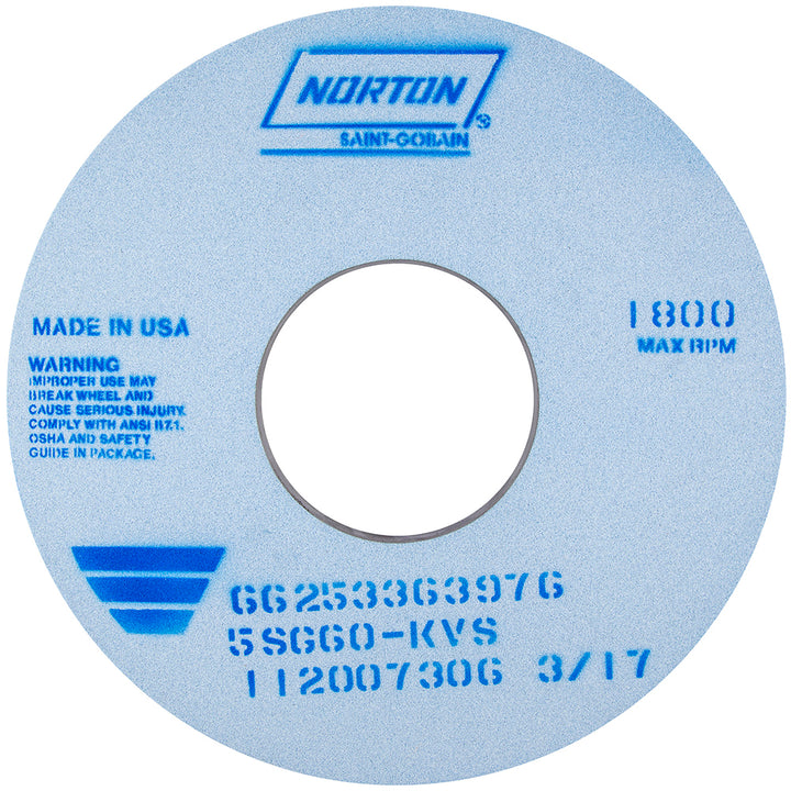 14 x 1" 60-Grit Ceramic Grinding & Cutoff Wheel - Norton 66253363975