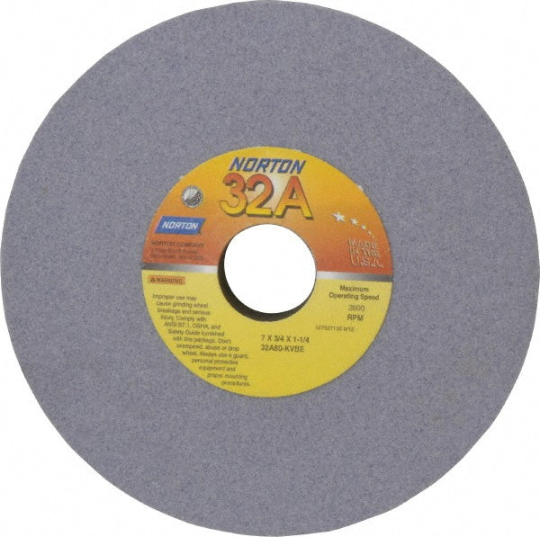 7 x 3/4" 80-Grit Aluminum Oxide Grinding & Cutoff Wheel - Norton 66252941948
