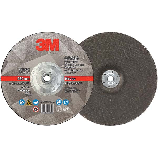 9 x 1/8" Ceramic Grinding & Cutoff Wheel - 3M 7100218043