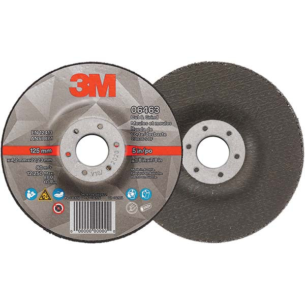 5 x 1/8" Ceramic Grinding & Cutoff Wheel - 3M 7100214086