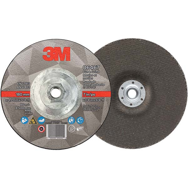 7 x 1/8" Ceramic Grinding & Cutoff Wheel - 3M 7100218056